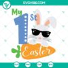 My First Easter SVG with Baby Boy Bunny Carrots, perfect for Easter crafting projects.