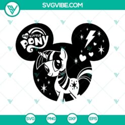 My Little Pony themed Mouse Ears SVG design for Disney lovers. Downloadable in PNG DXF EPS Cut formats for crafts.