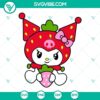 My Melody Kuromi Strawberry SVG files bundle with Sanrio characters, perfect for crafts and projects.