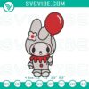 My Melody Pennywise Halloween embroidery design featuring spooky Sanrio characters, digital file for spooky Halloween crafts.