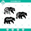 "Nana Bear blessed design SVG and PNG for Nana shirt, stylish and heartfelt for DIY projects."