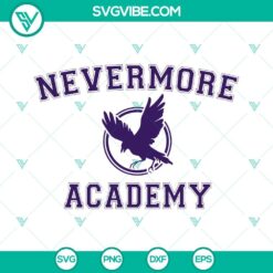 Nevermore Academy and Wednesday Adams themed SVG files for College Pullover design.