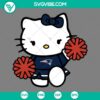 New England Patriots Hello Kitty Cheerleader SVG file with PNG, DXF, EPS cut files. Ideal for NFL football fans.