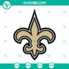 New Orleans Saints logo SVG featuring Saints Fleur-de-lis design in PNG and DXF formats. Perfect for crafting projects.