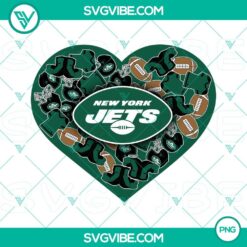 New York Jets themed heart Valentine designs in PNG file for download, perfect for fans and football enthusiasts.
