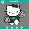 New York Jets Hello Kitty Cheerleader SVG file for die-cutting and crafting, available for instant download in PNG, DXF, and EPS formats.