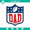 NFL logo family and NFL football first birthday SVG images bundle featuring number one design for sports-themed celebrations.