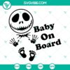 Jack Skellington SVG file bundle inspired by Nightmare Before Christmas, perfect for Halloween crafts and decor.