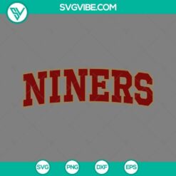 San Francisco 49ers football SVG file with team logo and design elements for download.