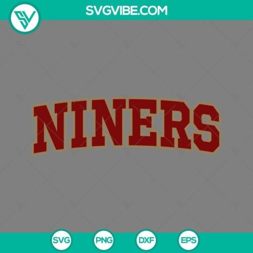 San Francisco 49ers football SVG file with team logo and design elements for download.