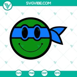 Ninja Turtes Smiling Face SVG Images, Cute Teenage Mutant Ninja Turtles 4