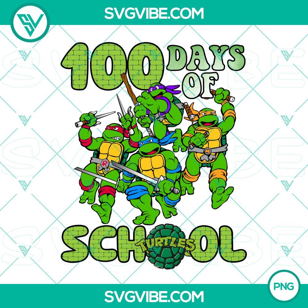Ninja Turtles 100 Days Of School PNG Images, 100th Day of School PNG Image, Ninja Turtles Back To School PNG Image Ninja Turtles 100 Days of School PNG images with Back to School theme, perfect for 100th day of school projects.