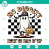 No Diggity Bout To Bag It Up SVG of Cool Boy Ghost in Retro style, ideal for digital designs.