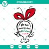 Cindy Lou Who SVG download for Christmas featuring "No One Should Be Alone" quote, holiday design for digital crafting.