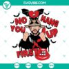 No You Hang Up First Bad Bunny Halloween SVG design with Bad Bunny talking on the phone, perfect for Halloween crafts.
