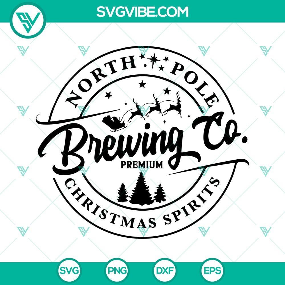 north-pole-brewing-co-svg-christmas-svg-christmas-sign-svg-north-pole-hot-chocolate-svg-7-mockup.jpg North Pole Brewing Co SVG for Christmas sign, featuring festive holiday-themed design for crafting projects.