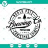 North Pole Brewing Co Christmas SVG design for download, featuring festive elements and holiday graphics.
