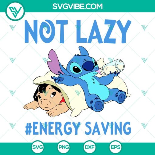 Energy saving Lilo and Stitch SVG file with playful Disney theme. Ideal for creative crafts and projects.