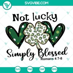 St Patricks Day theme SVG design with shamrock and leopard print, available in PNG EPS DXF files for Cricut.