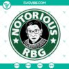 RBG SVG file featuring Ruth Bader Ginsburg, a tribute to the Notorious RBG design. Ideal for crafting and print projects.