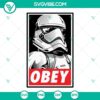 Obey Stormtrooper Star Wars poster SVG files in PNG, DXF, and EPS formats for download.