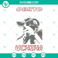 Obito Akatsuki SVG file for Naruto fans. High-quality PNG, DXF, EPS formats included for digital crafting.