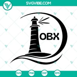 OBX SVG Download, Lighthouse SVG Images, Summer Beach SVG Images, Outer Banks SVG File PNG