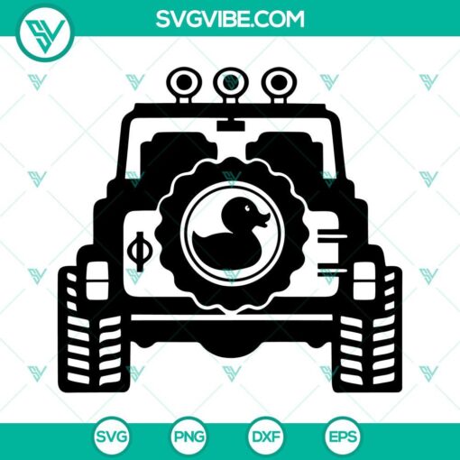 Off Road Duck, Jeep Car, 4x4 Mountain SVG File - Outdoor adventure themed digital design set perfect for off road enthusiasts.