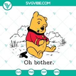 Winnie The Pooh SVG images for Cricut and Silhouette machines, featuring lovable characters like Piglet, Eeyore, and Tigger in EPS and PNG formats.