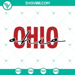 Ohio State Buckeyes football-themed SVG files featuring sports elements and Ohio state symbols. Perfect for crafting projects.