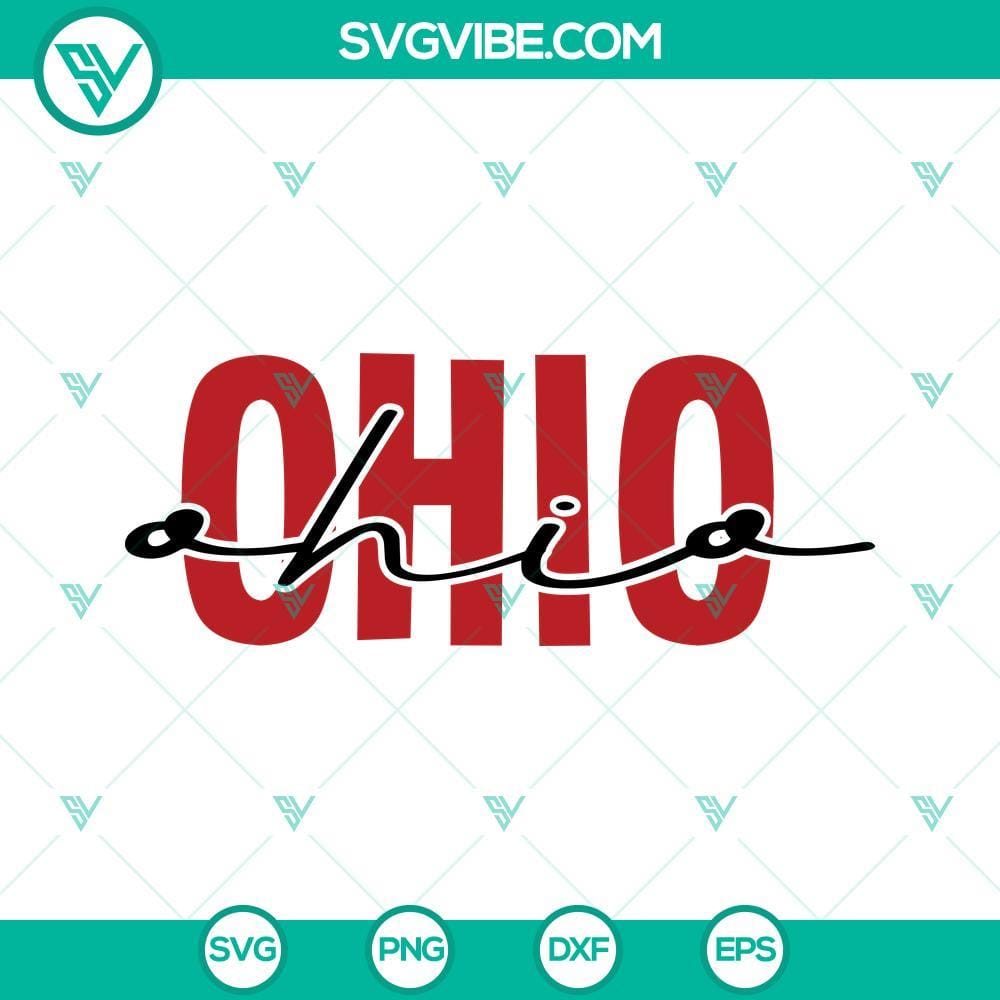 Ohio Football SVG, Ohio State Buckeyes SVG, Ohio SVG Ohio State Buckeyes football-themed SVG files featuring sports elements and Ohio state symbols. Perfect for crafting projects.