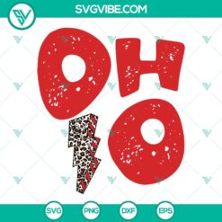 Ohio Leopard Lightning Bolt SVG Image, Ohio State SVG Image, Ohio SVG Download