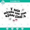 Bad Bunny themed Ojitos Lindos SVG files with PNG, DXF, and EPS formats for digital usage.