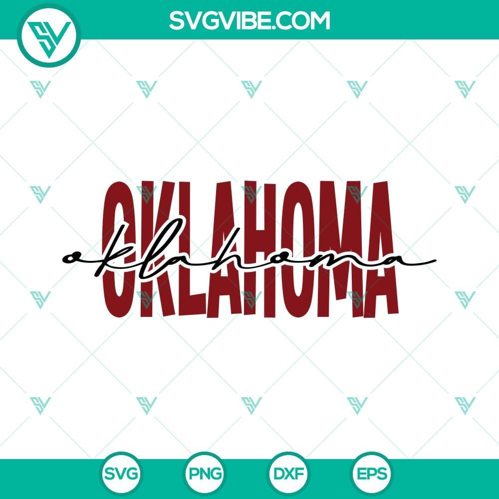 Oklahoma SVG, Oklahoma Sooners Football SVG PNG DXF EPS Football-themed Oklahoma Sooners SVG files for digital use, including PNG, DXF, and EPS formats. Represent the team's spirit and pride.