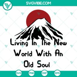 Oliver Anthony living in the new world with an old soul digital design in SVG and PNG formats.
