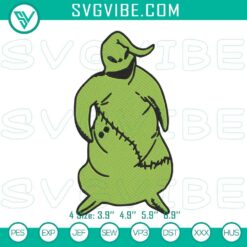 Oogie Boogie embroidery designs inspired by the Boogie Man from Nightmare Before Christmas. Ideal for Halloween-themed crafting.