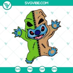 Oogie Boogie and Stitch Halloween SVG design with download option, perfect for crafts and DIY projects.