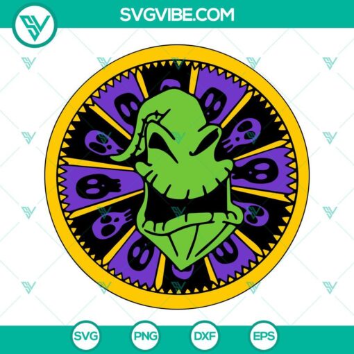 Oogie Boogie SVG file with Boogie Man design from Nightmare Before Christmas. Perfect download for Halloween crafts and decorations.