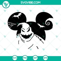 Mouse ears Oogie Boogie SVG design download with PNG, DXF, and EPS cut files, perfect for Halloween crafts and projects.