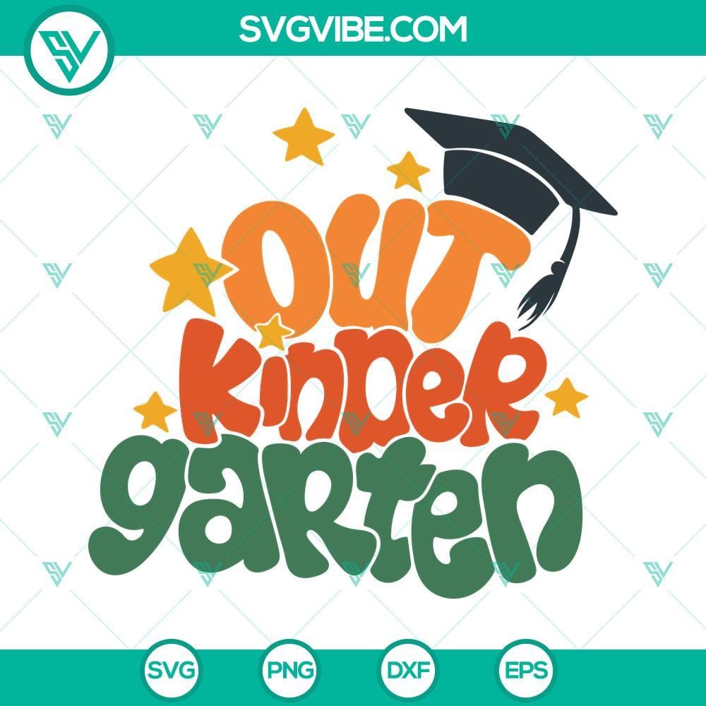 out-kindergarten-svg-kindergarten-graduation-svg-last-day-of-school-svg-png-dxf-eps-files-5-mockup.jpg Kindergarten graduation SVG file with "Last Day Of" design for digital use. Perfect for celebrating milestones.