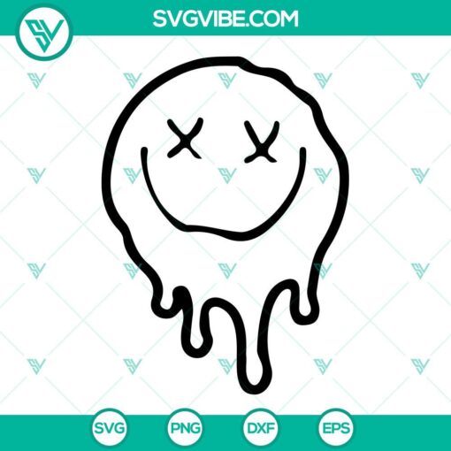 Overstimulated Club Smiley Face SVG bundle with 2 designs for download, in PNG, DXF, and EPS formats.