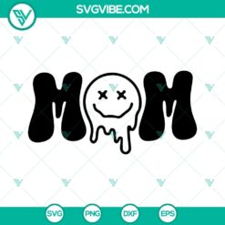 Overstimulated Moms Club SVG Bundle with 3 designs featuring Mom SVG File and Dripping design element. Perfect for DIY projects.