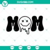 Overstimulated Moms Club SVG bundle with 3 designs featuring a dripping mom SVG file. Ideal for crafts and DIY projects.
