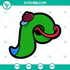 Phillie Phanatic and Phillies P logo SVG images in Philadelphia theme for digital use.