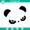 Funny and cute panda face SVG file for download - PNG, DXF, EPS included. Ideal for crafting projects.