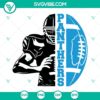 Panthers football player team SVG design for download.