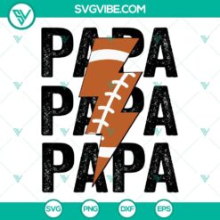 Papa Mama Football SVG File Bundle, Football Mom SVG Images, Football 2
