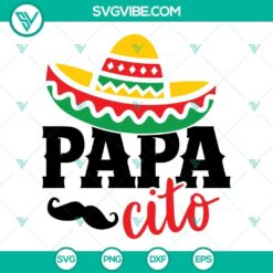 Cinco de Mayo sombrero SVG file for Papacito design, Mexican fiesta SVG files for celebration.