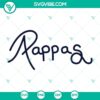 Best Dad Ever SVG design for Cricut, featuring Pappas Cute Gift For Dad in PNG EPS DXF PDF formats. Perfect Father's Day gift.