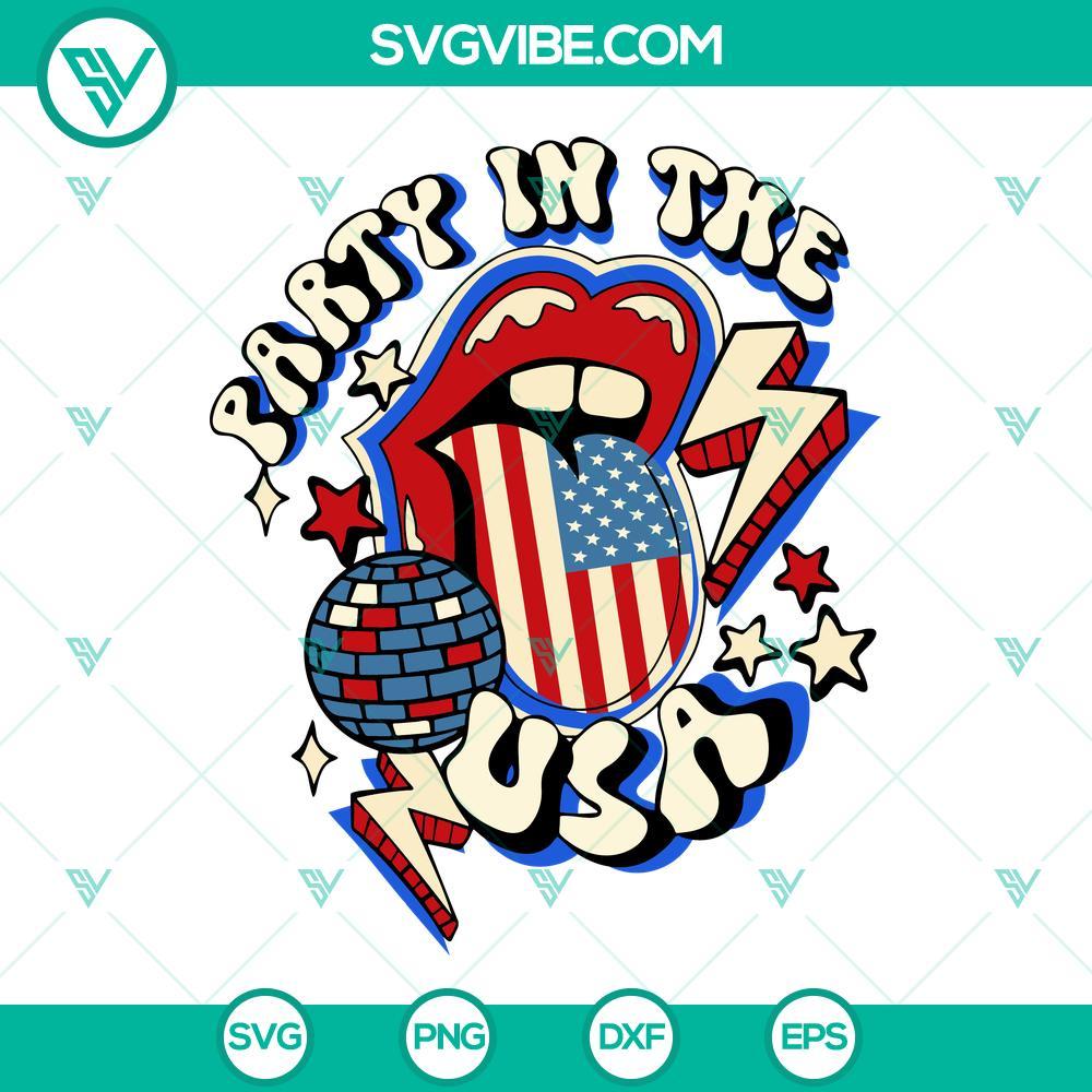 party-in-the-usa-lips-svg-american-flag-lips-svg-funny-patriotic-girl-svg-png-dxf-eps-8-mockup.jpg Party In The USA Lips SVG design featuring American flag lips, a funny and patriotic digital file for crafting projects.